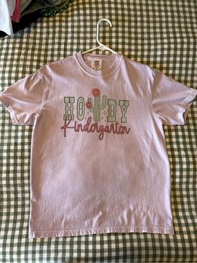 Howdy Kindergarten Cactus Graphic Tee - Light Lavender